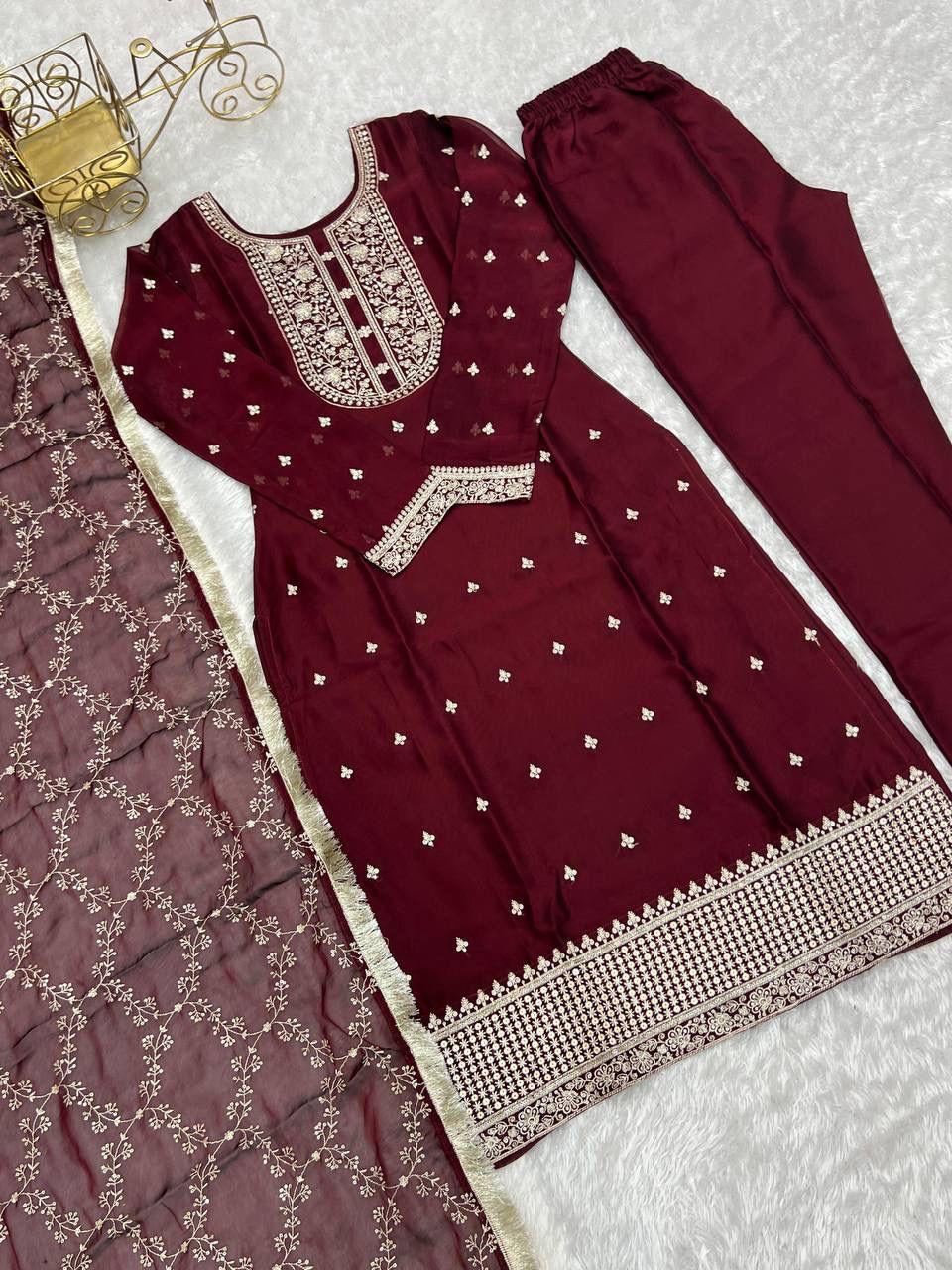 KURTA WITH DUPPTA SET