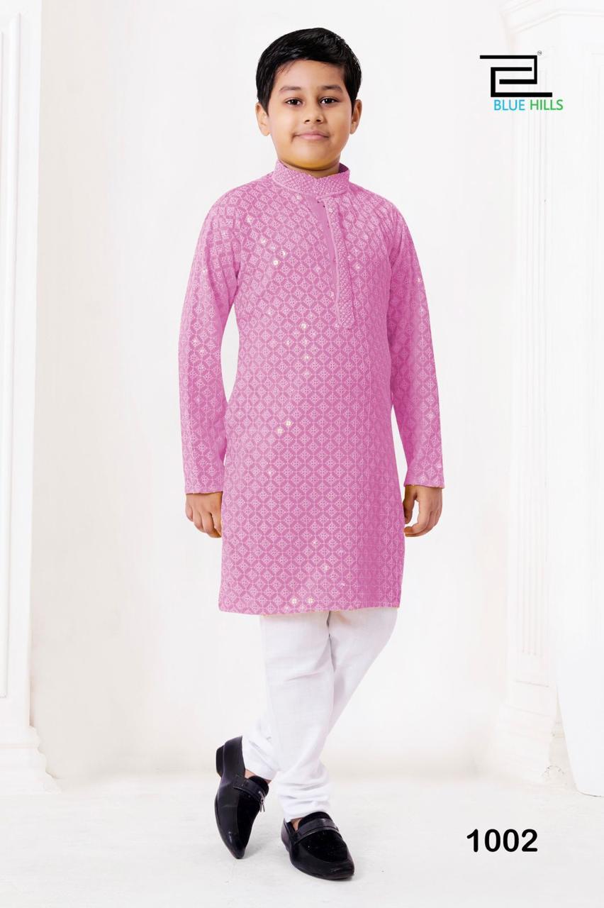 Chikankari kids kurta