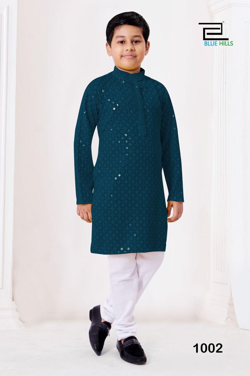 Chikankari kids kurta