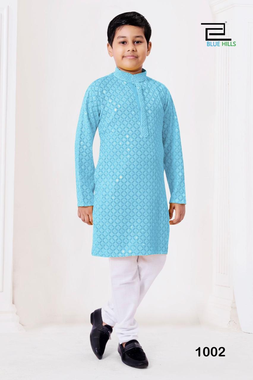 Chikankari kids kurta