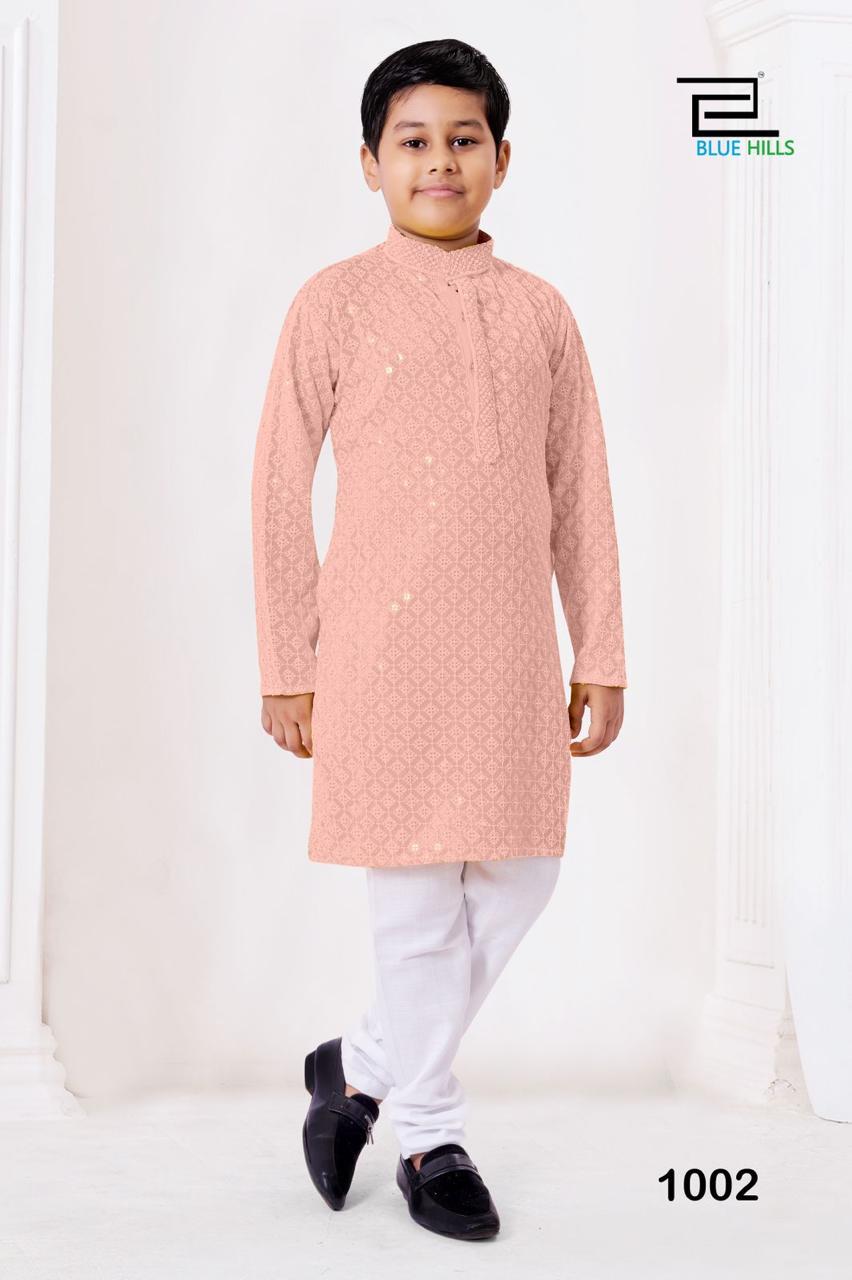 Chikankari kids kurta