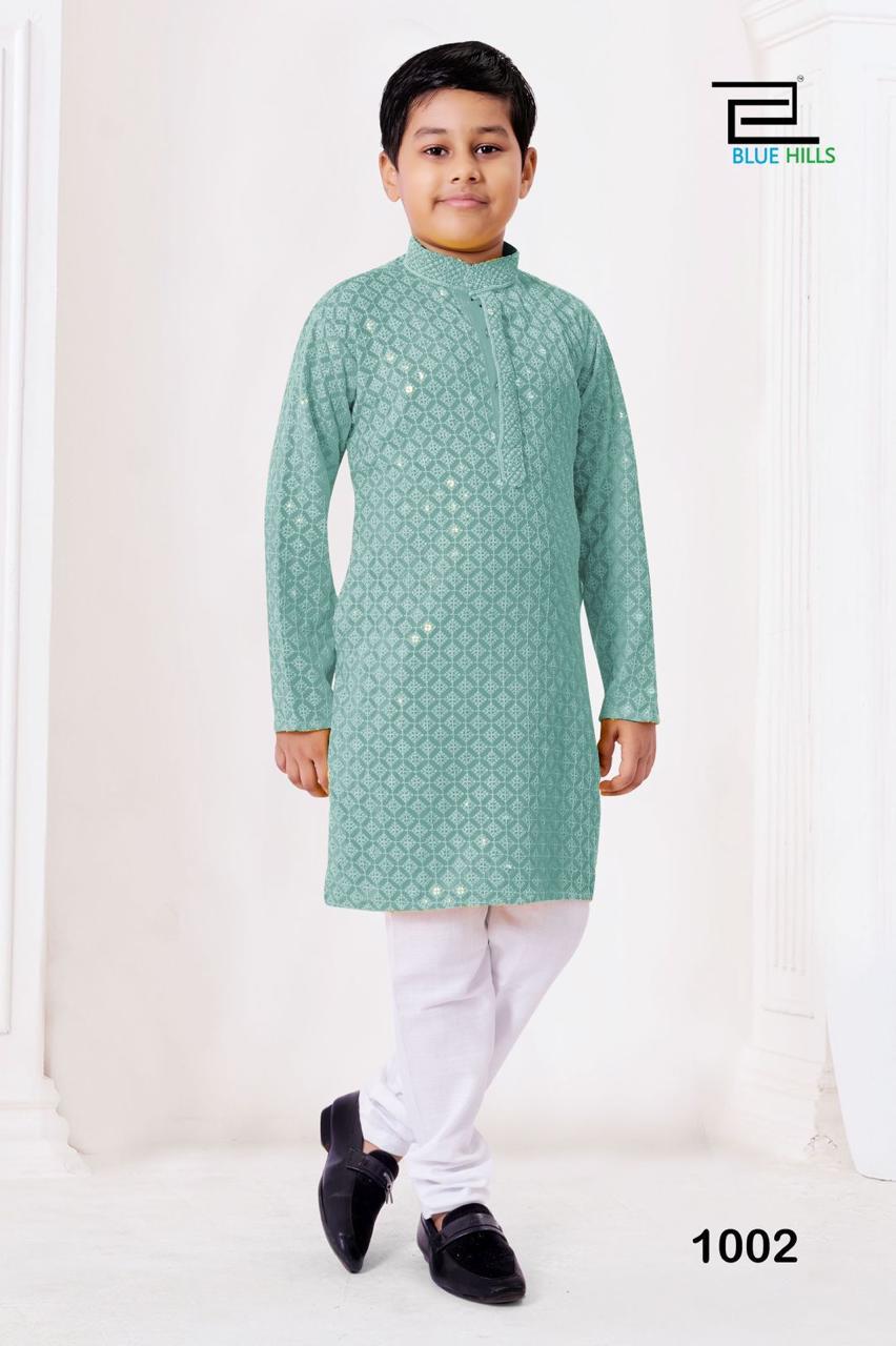 Chikankari kids kurta