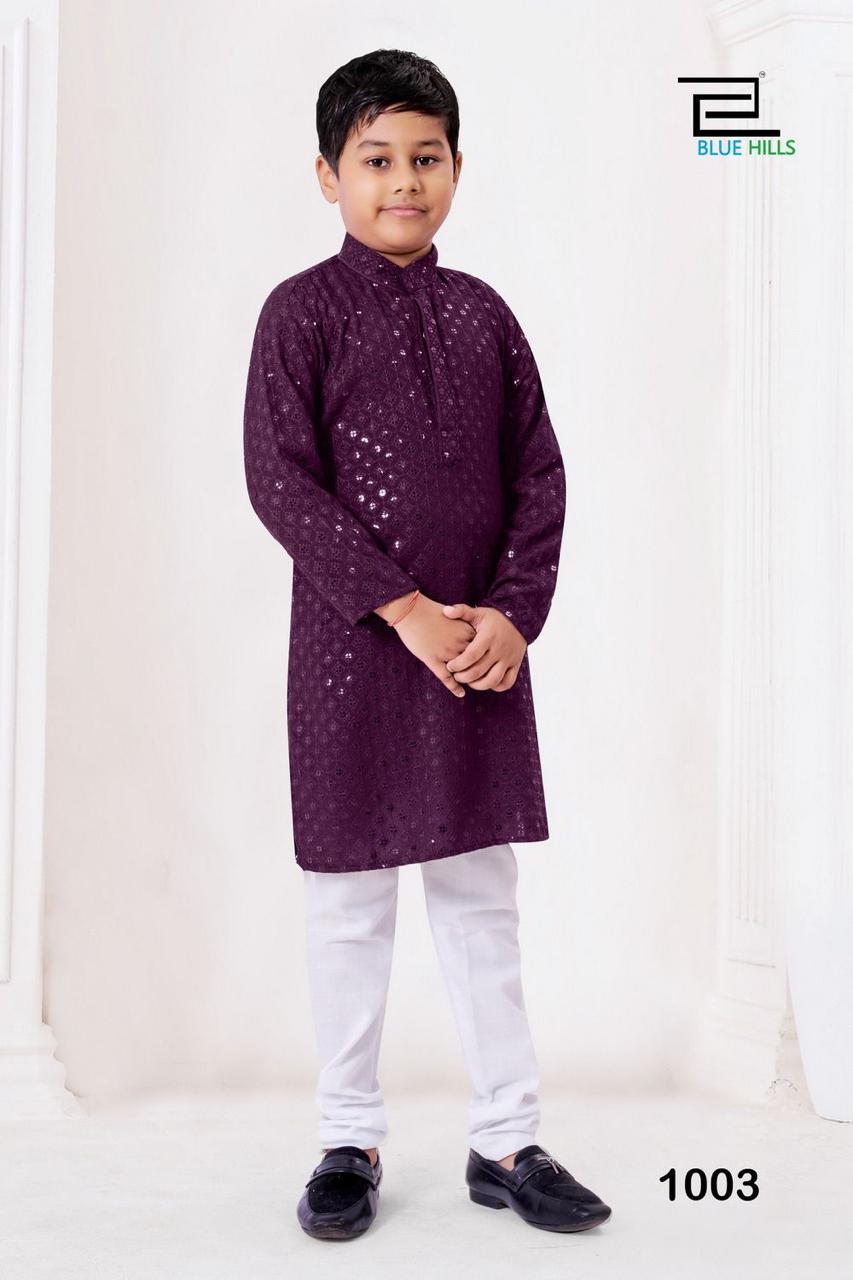 Chikankari kids kurta