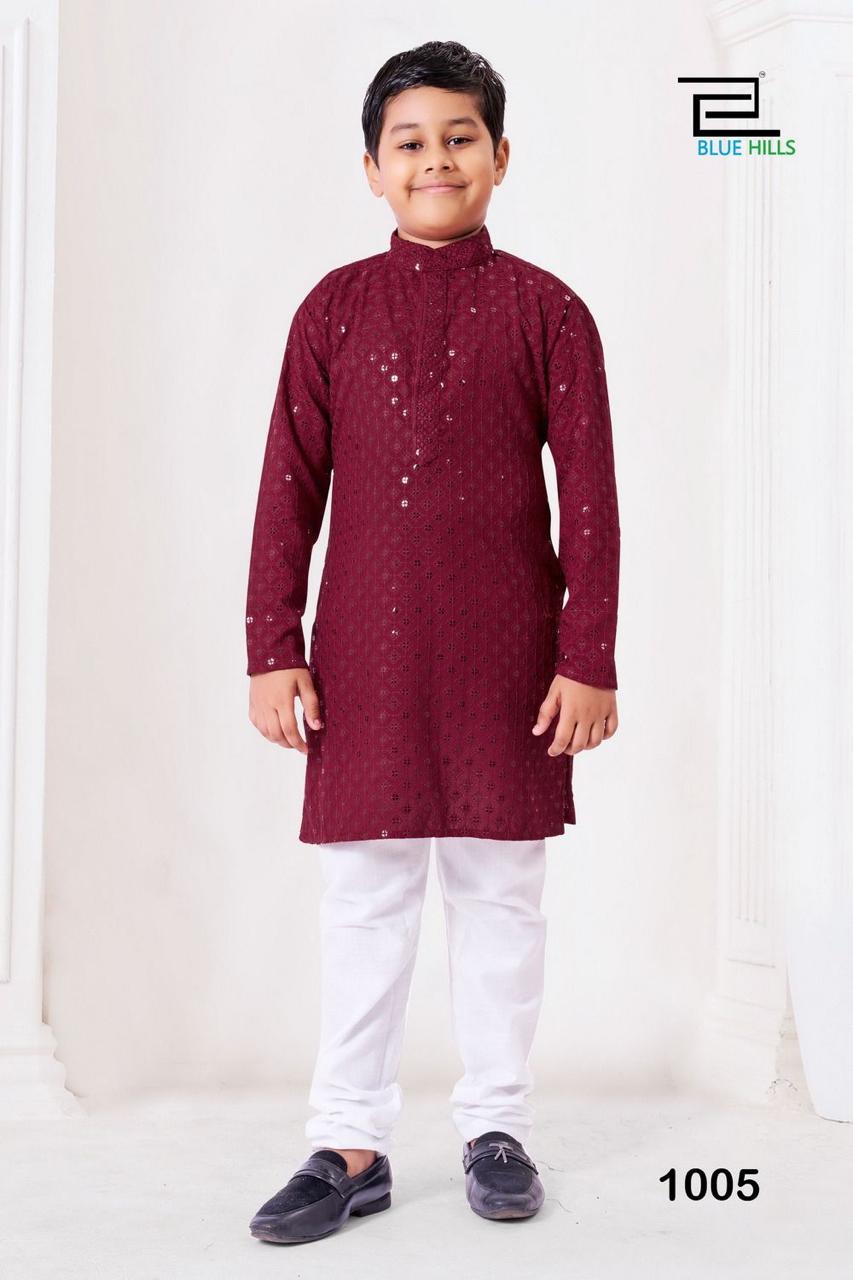 Chikankari kids kurta