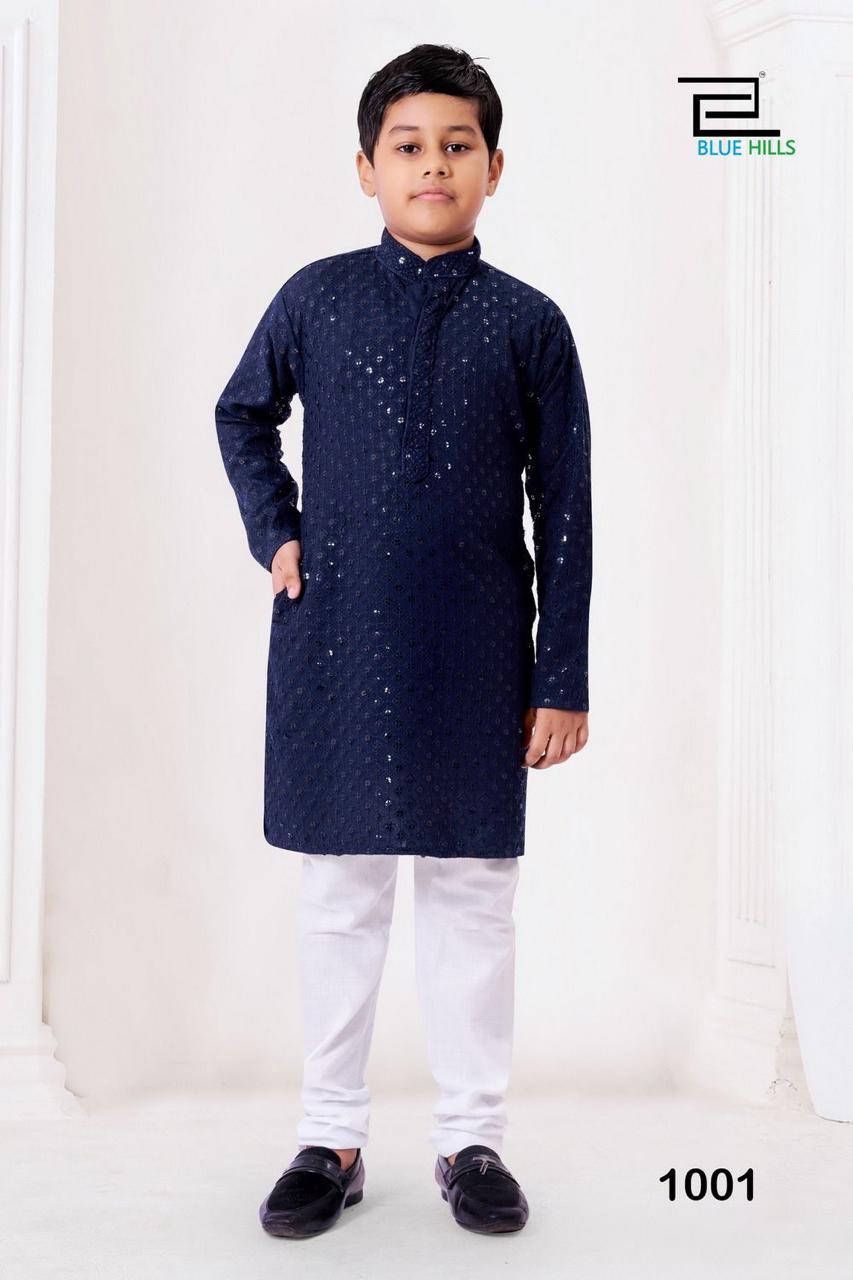 Chikankari kids kurta