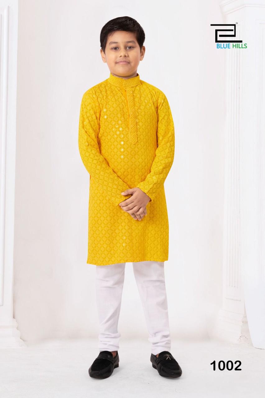 Chikankari kids kurta