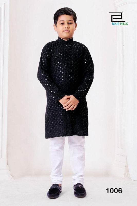 Chikankari kids kurta