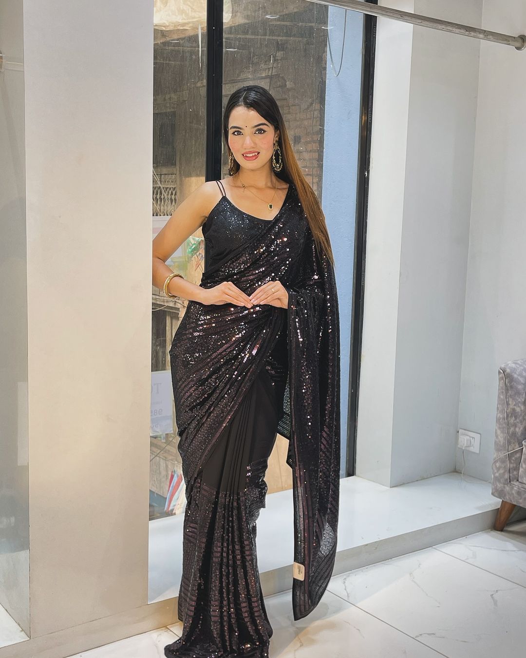 Bollywood Black Saree