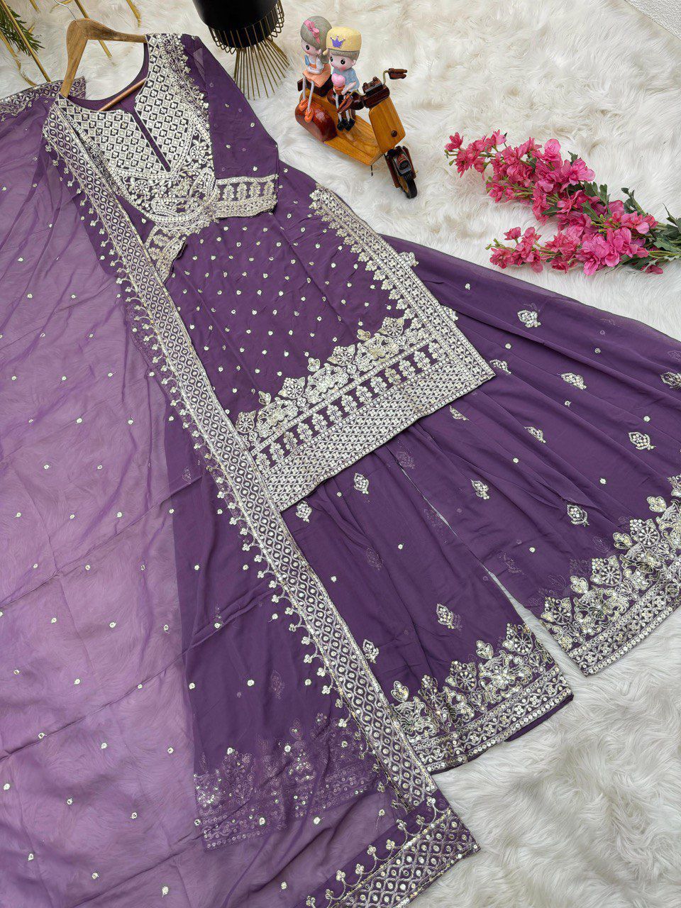 Designer Sharara Suit Set