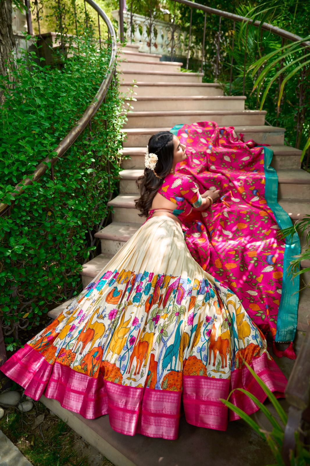 Kalamkari Dola Silk Lehenga Choli