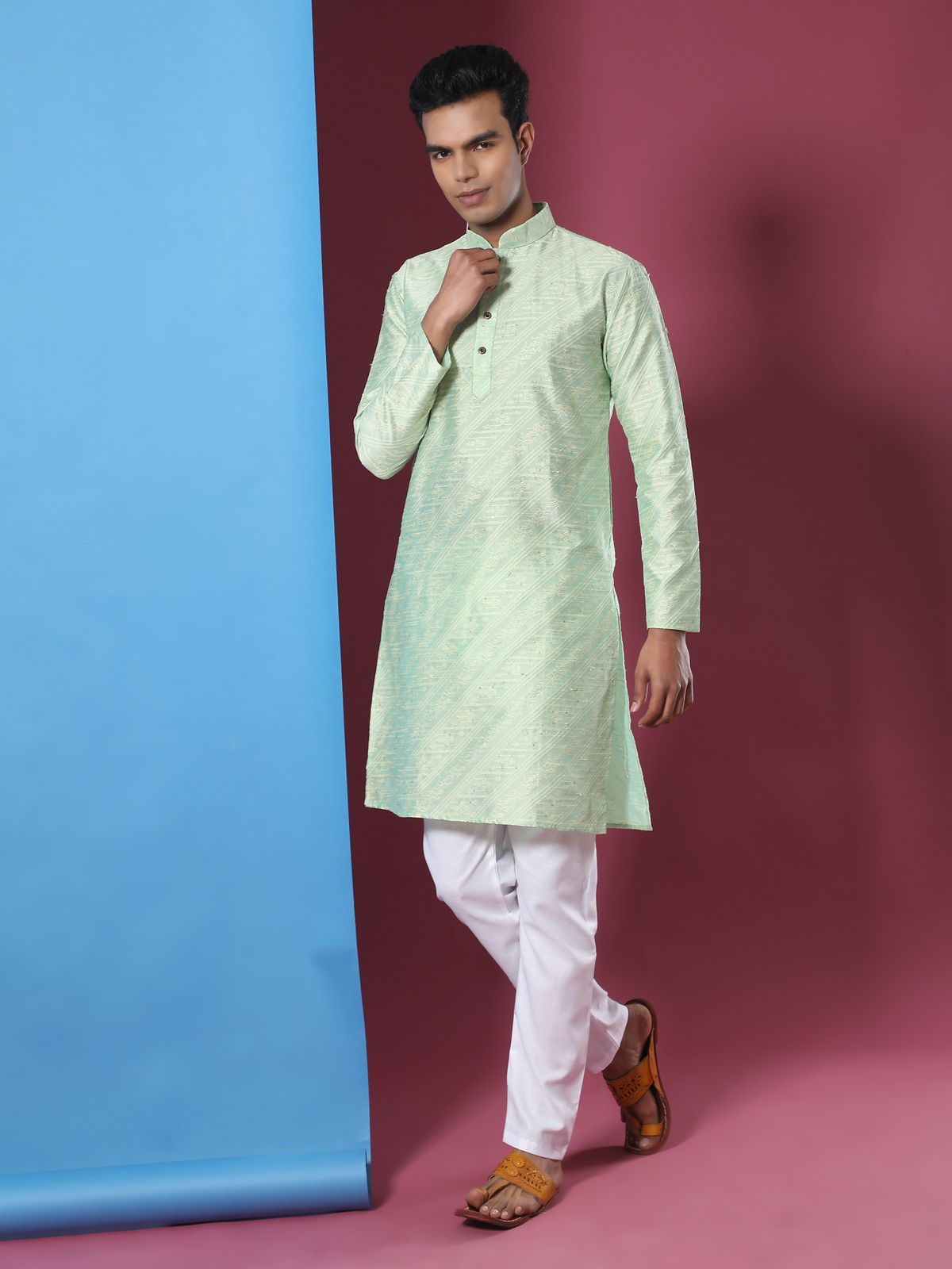 Men's Jacquard Kurta Pajama