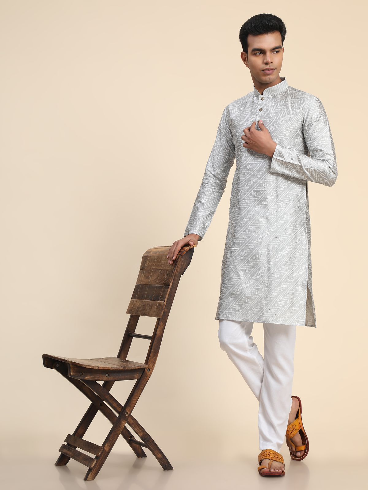 Men's Jacquard Kurta Pajama